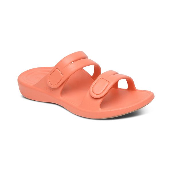 Aetrex Women's Janey Sport Water-Friendly Sandals Coral Sandals UK 3138-166